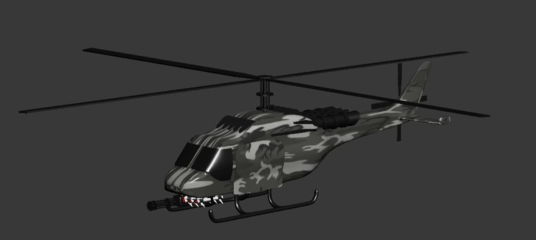 helicopter - drone 3D Print Model .c4d .max .obj .3ds .fbx .stl .blend 