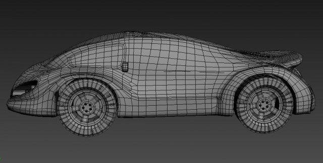 spor car 3D 模型 .c4d .max .obj .3ds .fbx .stl .blend 