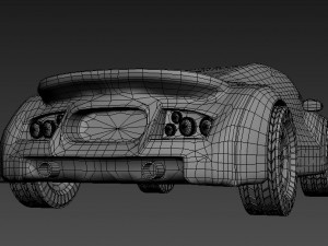spor car 3D 模型