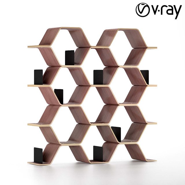 polygon shelving unit 3D मॉडल .c4d .max .obj .3ds .fbx .stl .blend 