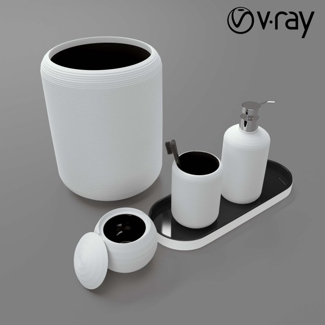 fillmore bath accessories 3D Model .c4d .max .obj .3ds .fbx .stl .blend 