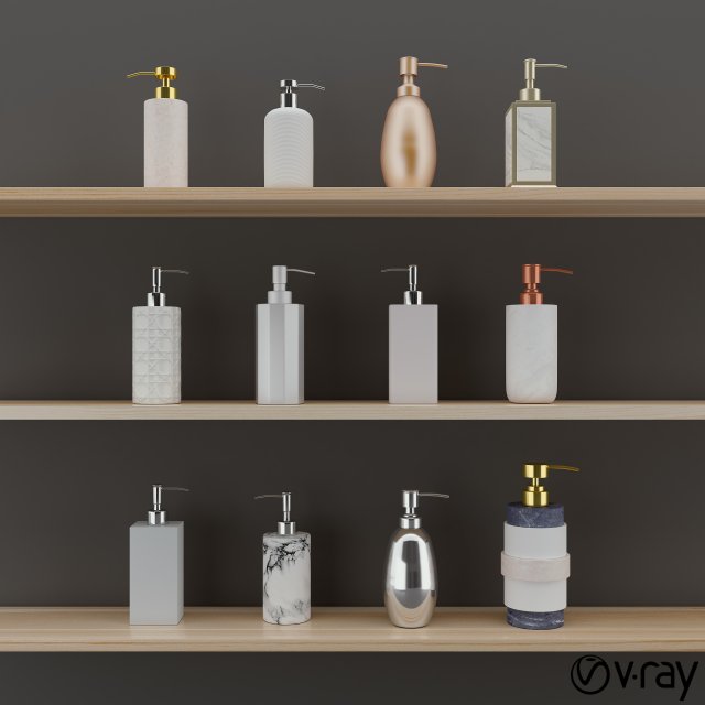 lotiondispenser 3D Model .c4d .max .obj .3ds .fbx .stl .blend 