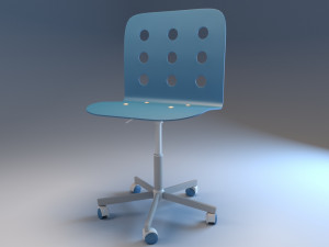 3d chair model - 5 colors 3D Model