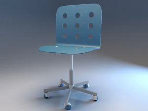 Modèle de chaise 3D - 5 couleurs Modèle 3D