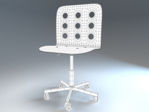 3d chair model - 5 colors Model 3D