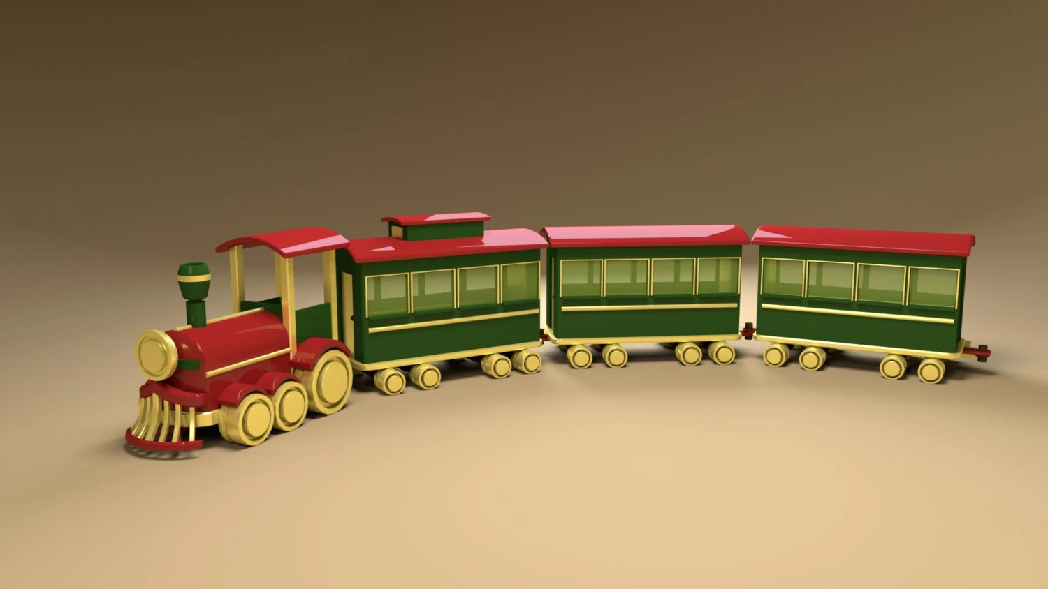 trem de brinquedo Modelo 3D .c4d .max .obj .3ds .fbx .stl .blend 