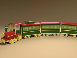 trenino giocattolo Modello 3D