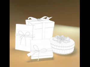 pacote de presentes 01 Modelo 3D