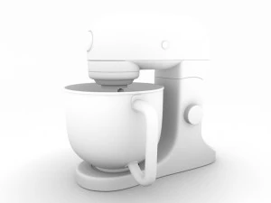 High-Poly-Mischer 3D Modell