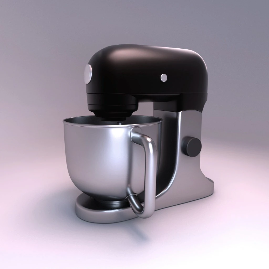 High-Poly-Mischer 3D Modell .c4d .max .obj .3ds .fbx .stl .blend 