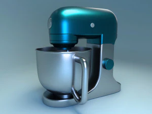 High-Poly-Mischer 3D Modell