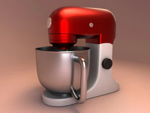 High-Poly-Mischer 3D Modell