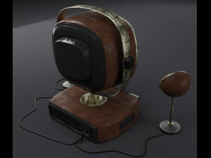 old look tv set 3D Model