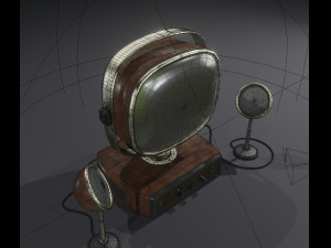 old look tv set Modelo 3D
