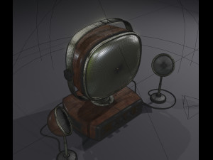 old look tv set Modelo 3D