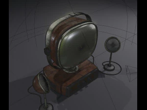 old look tv set 3D Model