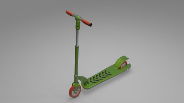 scooter 3D Модель .c4d .max .obj .3ds .fbx .stl .blend 