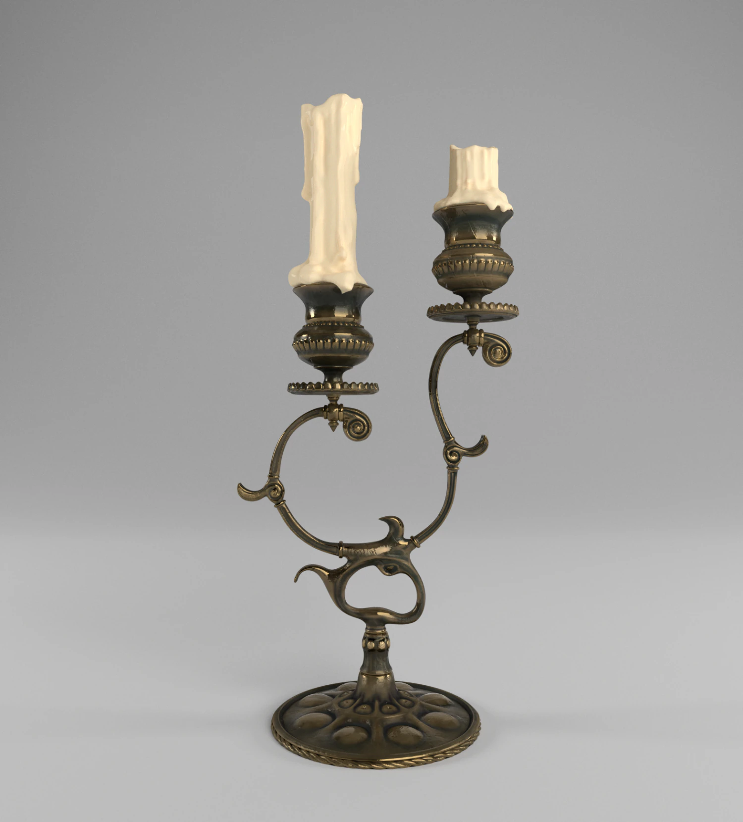 канделябр высокополигональная 3D Модель .c4d .max .obj .3ds .fbx .stl .blend 