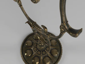 канделябр высокополигональная 3D Модель