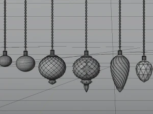 christmas tree toys 3D Model