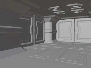 spaceship corridor modules 3D Model