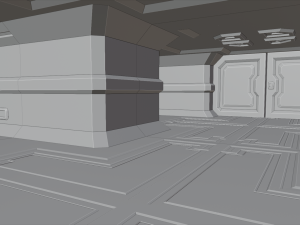 spaceship corridor modules 3D Модель