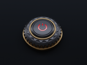 start abstract button 3D Model