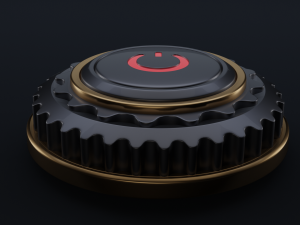 start abstract button 3D Модель