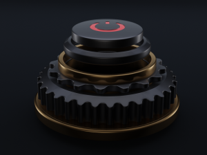 start abstract button 3D Модель