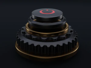 start abstract button 3D Model