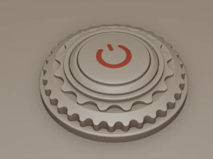 start abstract button 3D Model