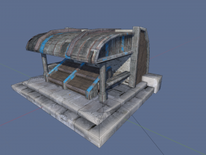 bazar stall 3D 모델