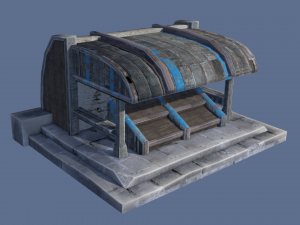 bazar stall 3D 모델