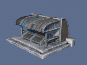 bazar stall 3D 모델
