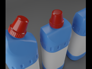 bottles household chemicals supplies 3D 模型