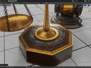 lawyer libra and hammer 3D 模型