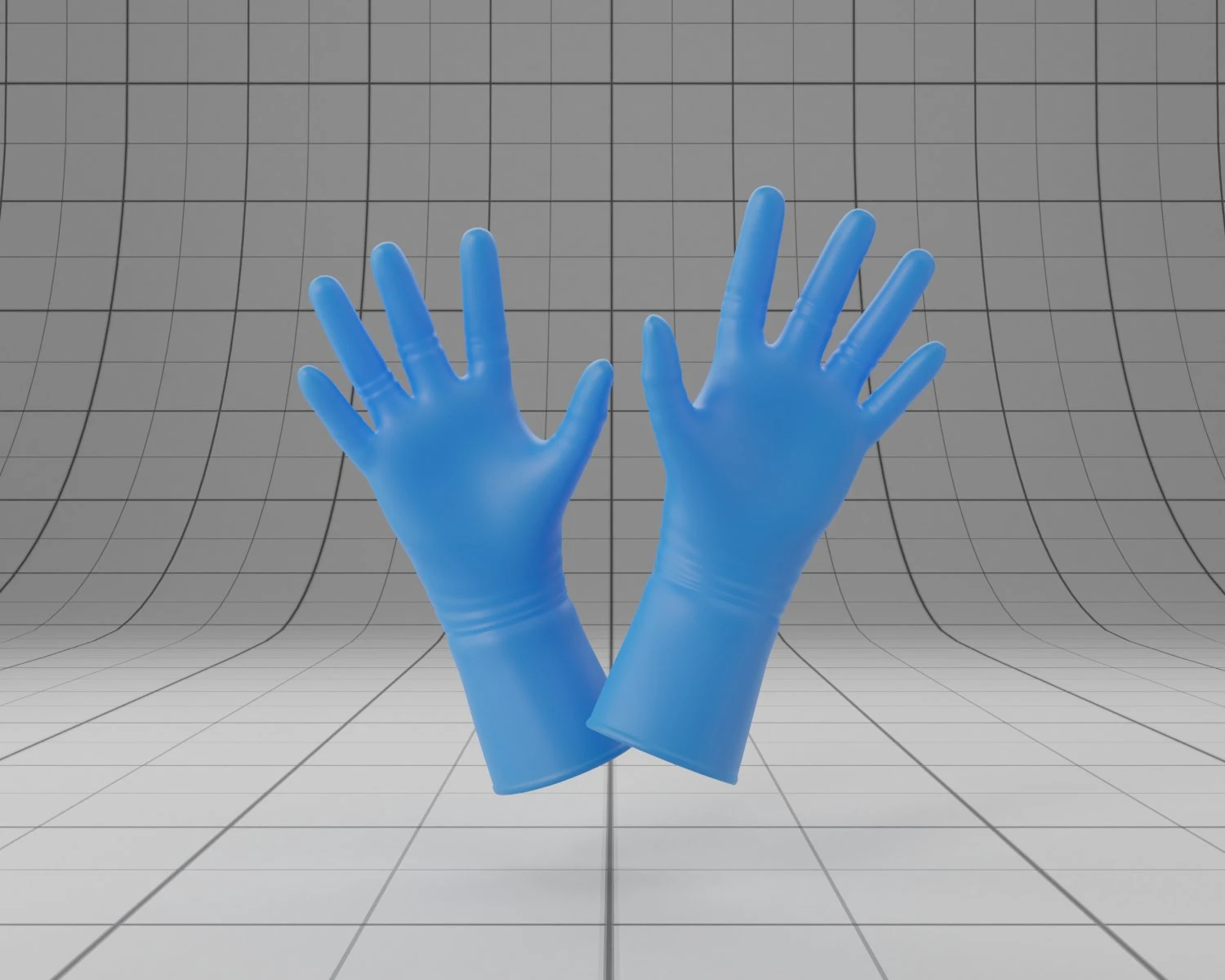 latex gloves 3D Model .c4d .max .obj .3ds .fbx .stl .blend 