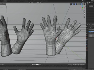latex gloves 3D Модель