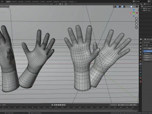 latex gloves 3D Model