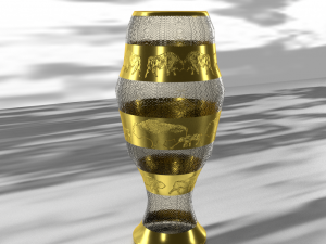 vase zubr Modello 3D