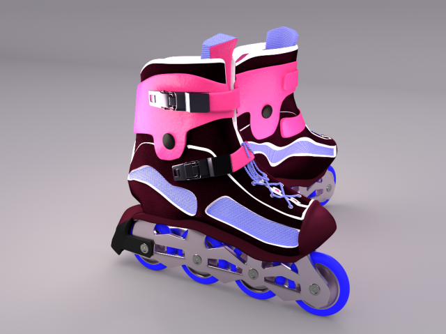 roller skates Model 3D .c4d .max .obj .3ds .fbx .stl .blend 