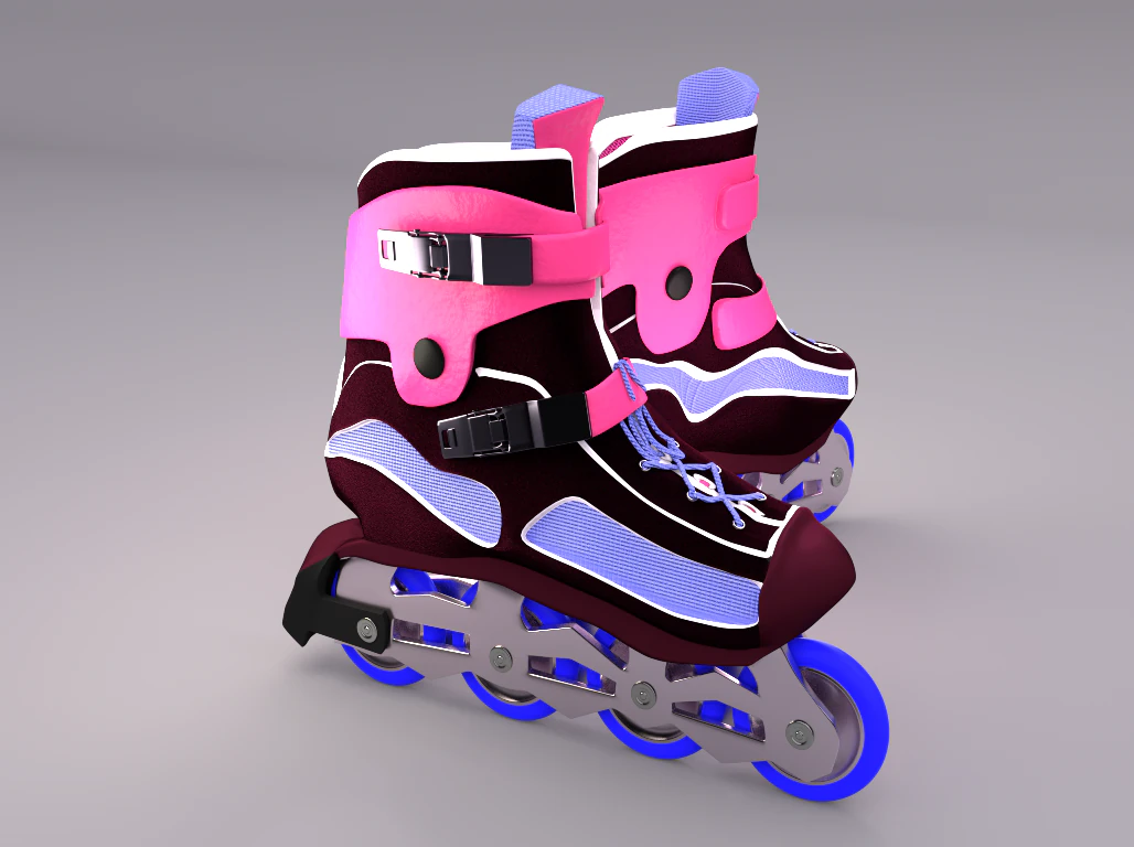 roller skates 3D Model .c4d .max .obj .3ds .fbx .stl .blend 