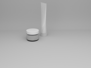 cosmetic tubes and jars 3D Model