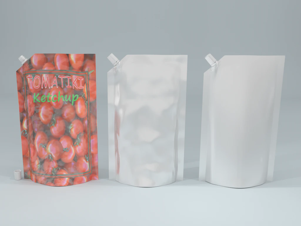 doypack packaging 3D Model .c4d .max .obj .3ds .fbx .stl .blend 