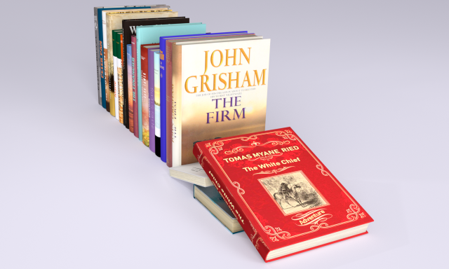 20 new books 3D Модель .c4d .max .obj .3ds .fbx .stl .blend 