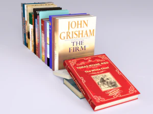 20 nieuwe boeken 3D Model