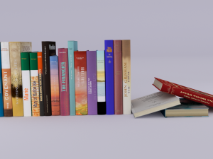 20 new books 3D Модель