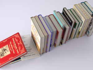 20 new books 3D Модель