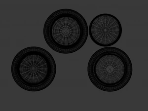 3 jars and cover 3D Model