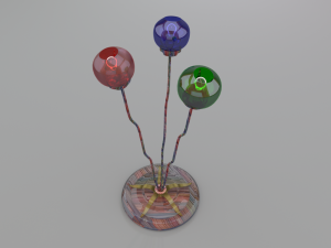 4 stars Model 3D